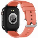 Gravity Smartwatch Gravity GT15-3 Czerwony Pasek Silikonowy + Czarna Bransoleta
