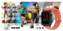 Gravity Smartwatch Gravity GT15-3 Czerwony Pasek Silikonowy + Czarna Bransoleta