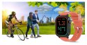 Gravity Smartwatch Gravity GT15-3 Czerwony Pasek Silikonowy + Czarna Bransoleta