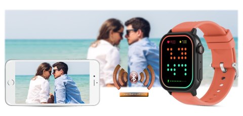 Gravity Smartwatch Gravity GT15-3 Czerwony Pasek Silikonowy + Czarna Bransoleta Gravity Smartwatch Gravity GT15-3 Czerwony Pasek Silikonowy + Czarna Bransoleta