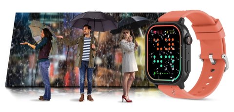 Gravity Smartwatch Gravity GT15-3 Czerwony Pasek Silikonowy + Czarna Bransoleta Gravity Smartwatch Gravity GT15-3 Czerwony Pasek Silikonowy + Czarna Bransoleta