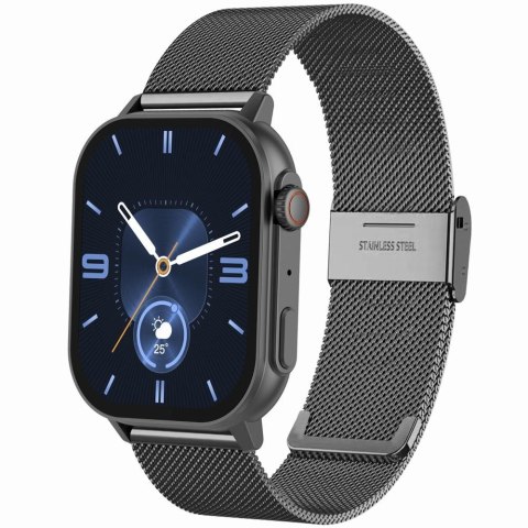 Gravity Smartwatch Gravity GT15-4 Niebieski Pasek Silikonowy + Tytanowa Bransoleta Gravity Smartwatch Gravity GT15-4 Niebieski Pasek Silikonowy + Tytanowa Bransoleta