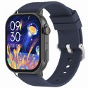 Gravity Smartwatch Gravity GT15-4 Niebieski Pasek Silikonowy + Tytanowa Bransoleta