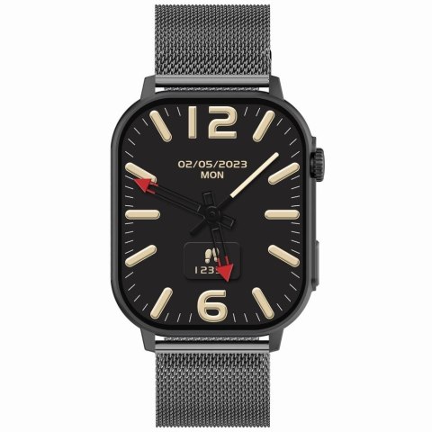 Gravity Smartwatch Gravity GT15-4 Niebieski Pasek Silikonowy + Tytanowa Bransoleta Gravity Smartwatch Gravity GT15-4 Niebieski Pasek Silikonowy + Tytanowa Bransoleta
