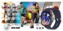 Gravity Smartwatch Gravity GT15-4 Niebieski Pasek Silikonowy + Tytanowa Bransoleta