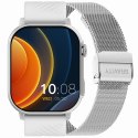Gravity Smartwatch Gravity GT15-8 Szary Pasek Silikonowy + Srebrna Bransoleta