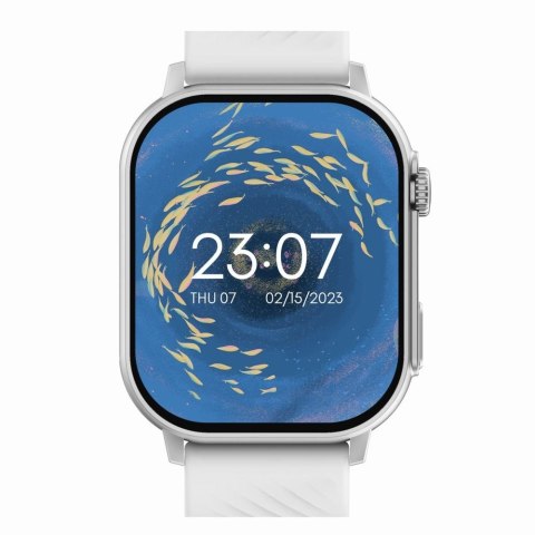 Gravity Smartwatch Gravity GT15-8 Szary Pasek Silikonowy + Srebrna Bransoleta Gravity Smartwatch Gravity GT15-8 Szary Pasek Silikonowy + Srebrna Bransoleta