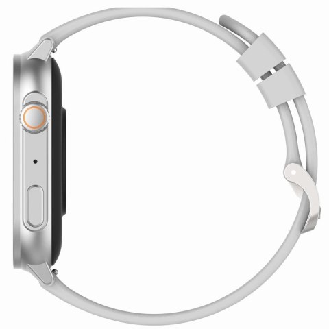 Gravity Smartwatch Gravity GT15-8 Szary Pasek Silikonowy + Srebrna Bransoleta Gravity Smartwatch Gravity GT15-8 Szary Pasek Silikonowy + Srebrna Bransoleta