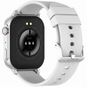 Gravity Smartwatch Gravity GT15-8 Szary Pasek Silikonowy + Srebrna Bransoleta