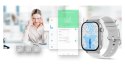 Gravity Smartwatch Gravity GT15-8 Szary Pasek Silikonowy + Srebrna Bransoleta