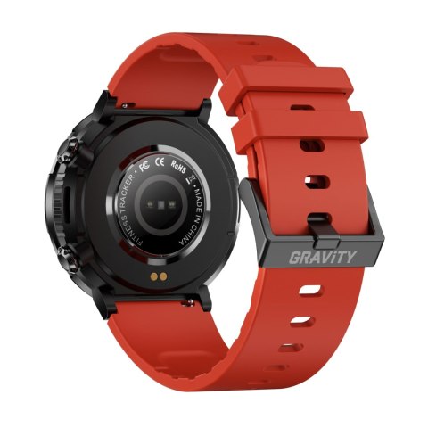 Gravity Smartwatch Gravity GT21-6 + Czerwony Pasek Silikonowy Gravity Smartwatch Gravity GT21-6 + Czerwony Pasek Silikonowy