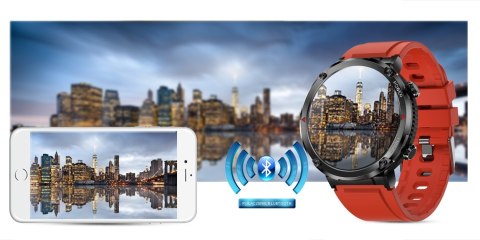 Gravity Smartwatch Gravity GT21-6 + Czerwony Pasek Silikonowy Gravity Smartwatch Gravity GT21-6 + Czerwony Pasek Silikonowy