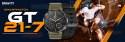Gravity Smartwatch Gravity GT21-7 + Czarny Pasek Silikonowy
