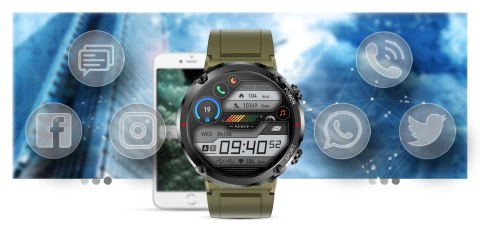 Gravity Smartwatch Gravity GT21-7 + Czarny Pasek Silikonowy Gravity Smartwatch Gravity GT21-7 + Czarny Pasek Silikonowy