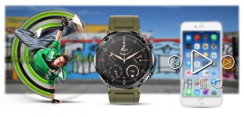 Gravity Smartwatch Gravity GT21-7 + Czarny Pasek Silikonowy Gravity Smartwatch Gravity GT21-7 + Czarny Pasek Silikonowy