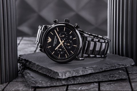 EMPORIO ARMANI Zegarek Męski Emporio Armani Dress Ceramic AR1509 + BOX EMPORIO ARMANI Zegarek Męski Emporio Armani Dress Ceramic AR1509 + BOX