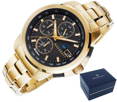 Maserati Zegarek Męski Maserati Successo Solar R8873645002 + BOX Maserati Zegarek Męski Maserati Successo Solar R8873645002 + BOX