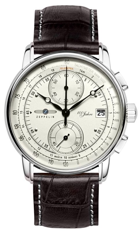 Zeppelin Zegarek Męski Zeppelin 100 Yahre Chronograph 8670-1 + BOX Zeppelin Zegarek Męski Zeppelin 100 Yahre Chronograph 8670-1 + BOX
