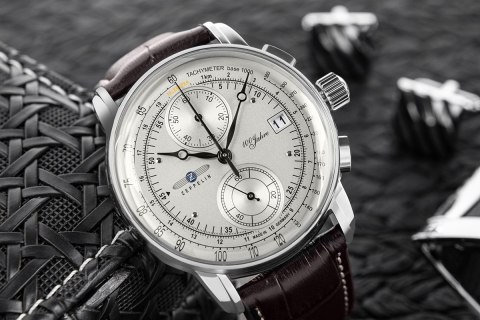 Zeppelin Zegarek Męski Zeppelin 100 Yahre Chronograph 8670-1 + BOX Zeppelin Zegarek Męski Zeppelin 100 Yahre Chronograph 8670-1 + BOX