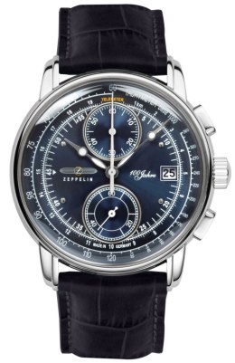 Zeppelin Zegarek Męski Zeppelin 100 Yahre Chronograph 8670-3 + BOX