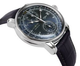 Zeppelin Zegarek Męski Zeppelin 100 Yahre Chronograph 8670-3 + BOX
