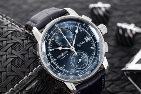 Zeppelin Zegarek Męski Zeppelin 100 Yahre Chronograph 8670-3 + BOX Zeppelin Zegarek Męski Zeppelin 100 Yahre Chronograph 8670-3 + BOX
