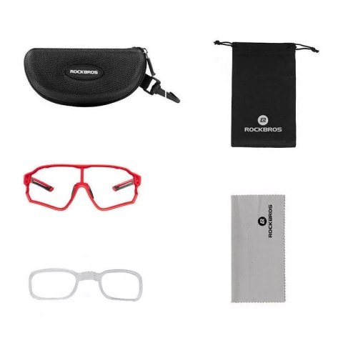 RockBros Okulary rowerowe, polaryzacyjne Rockbros 10135R (czerwone) RockBros Okulary rowerowe, polaryzacyjne Rockbros 10135R (czerwone)