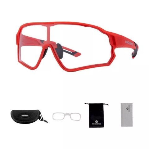 RockBros Okulary rowerowe, polaryzacyjne Rockbros 10135R (czerwone) RockBros Okulary rowerowe, polaryzacyjne Rockbros 10135R (czerwone)