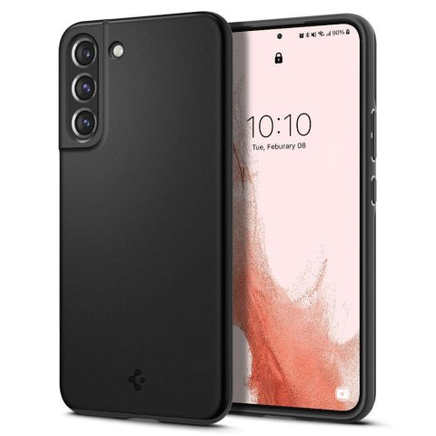 Spigen Etui do Samsung Galaxy S22 obudowa case Spigen Thin Fit Black Spigen Etui do Samsung Galaxy S22 obudowa case Spigen Thin Fit Black
