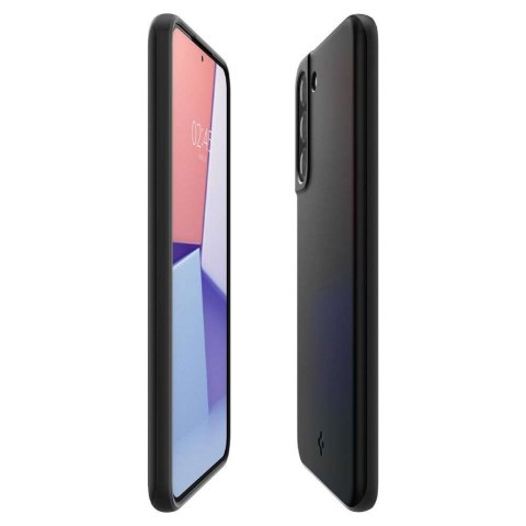 Spigen Etui do Samsung Galaxy S22 obudowa case Spigen Thin Fit Black Spigen Etui do Samsung Galaxy S22 obudowa case Spigen Thin Fit Black