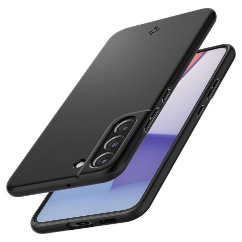 Spigen Etui do Samsung Galaxy S22 obudowa case Spigen Thin Fit Black Spigen Etui do Samsung Galaxy S22 obudowa case Spigen Thin Fit Black