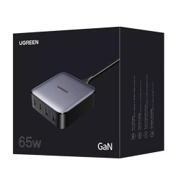 UGreen Ładowarka sieciowa UGREEN CD327 Nexode, 2x USB-C, 2x USB-A, GaN, 65W (szary)