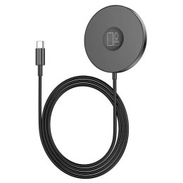 Apple HOCO Ładowarka Indukcyjna 3w1 Typ C Kompatybilna z MagSafe 15W CW41 Czarna
