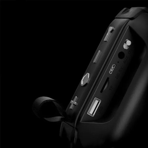 Denmen Denmen Głośnik Bluetooth 3W BT 5.0 Czarny z Latarką LED Denmen Denmen Głośnik Bluetooth 3W BT 5.0 Czarny z Latarką LED