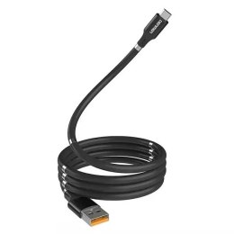 Denmen Kabel USB Typ-C Denmen D11T 2.4A Czarny 1m Magnetyczny