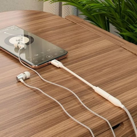 Hoco HOCO Adapter AUX Typ C Do Jack 3,5 Mm LS30 Biały Hoco HOCO Adapter AUX Typ C Do Jack 3,5 Mm LS30 Biały