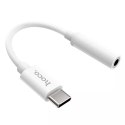 Hoco HOCO Adapter AUX Typ C Do Jack 3,5 Mm LS30 Biały