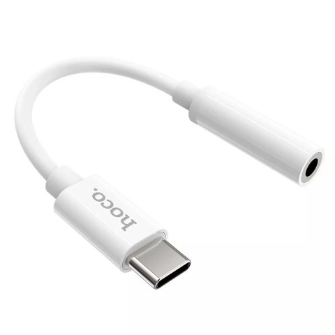 Hoco HOCO Adapter AUX Typ C Do Jack 3,5 Mm LS30 Biały Hoco HOCO Adapter AUX Typ C Do Jack 3,5 Mm LS30 Biały