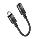 Hoco HOCO Adapter OTG Typ C (Męski) Do Lightning (Żeński) 3A U107 0,1 M Czarny