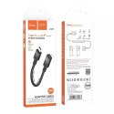 Hoco HOCO Adapter OTG Typ C (Męski) Do Lightning (Żeński) 3A U107 0,1 M Czarny