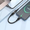 Hoco HOCO Adapter OTG Typ C (Męski) Do Lightning (Żeński) 3A U107 0,1 M Czarny