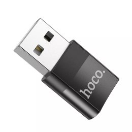 Hoco HOCO Adapter OTG USB A (Męski) Do Typ C (Żeński) UA17 Czarny