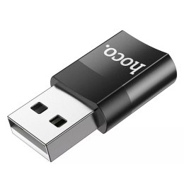 Hoco HOCO Adapter OTG USB A (Męski) Do Typ C (Żeński) UA17 Czarny