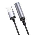 Hoco HOCO Adapter Zapalniczki Na Złącze USB A UA30 0,3 M Czarny