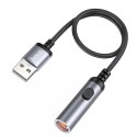 Hoco HOCO Adapter Zapalniczki Na Złącze USB A UA30 0,3 M Czarny