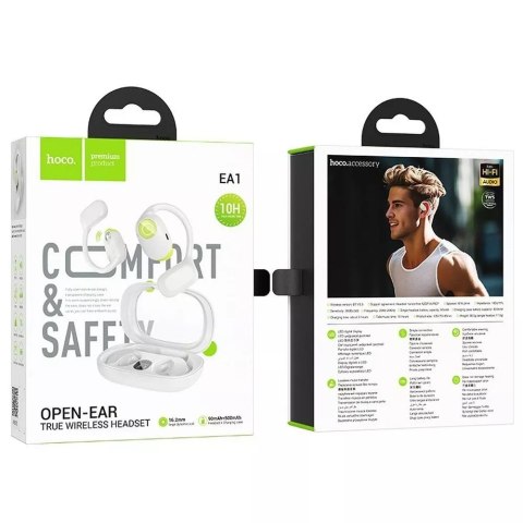 Hoco HOCO EA1 Bezprzewodowe Słuchawki Bluetooth TWS - Szare z Etui Ładującym Hoco HOCO EA1 Bezprzewodowe Słuchawki Bluetooth TWS - Szare z Etui Ładującym