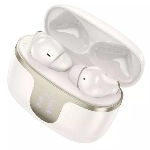 Hoco HOCO EQ10 Bezprzewodowe Słuchawki Bluetooth TWS - Mleczna Biel z Etui Ładującym Hoco HOCO EQ10 Bezprzewodowe Słuchawki Bluetooth TWS - Mleczna Biel z Etui Ładującym
