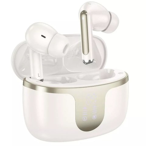 Hoco HOCO EQ10 Bezprzewodowe Słuchawki Bluetooth TWS - Mleczna Biel z Etui Ładującym Hoco HOCO EQ10 Bezprzewodowe Słuchawki Bluetooth TWS - Mleczna Biel z Etui Ładującym