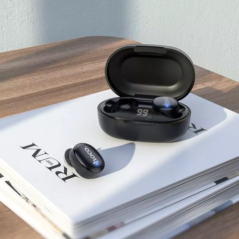 Hoco HOCO EW11 Bezprzewodowe Słuchawki Bluetooth TWS - Czarne z Etui Ładującym Hoco HOCO EW11 Bezprzewodowe Słuchawki Bluetooth TWS - Czarne z Etui Ładującym