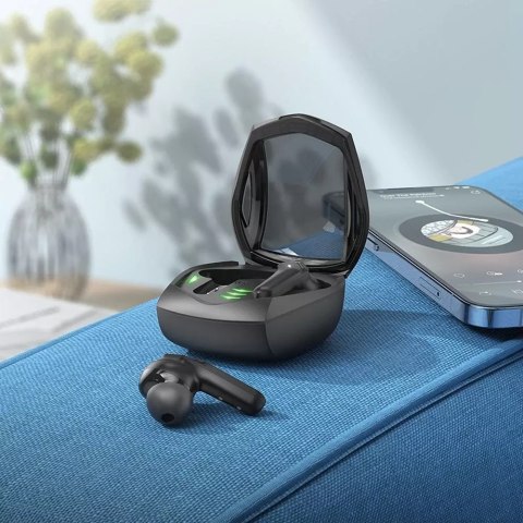 Hoco HOCO EW28 Bezprzewodowe Słuchawki Bluetooth TWS - Czarne z Trybem Gamingowym i Etui Ładującym Hoco HOCO EW28 Bezprzewodowe Słuchawki Bluetooth TWS - Czarne z Trybem Gamingowym i Etui Ładującym